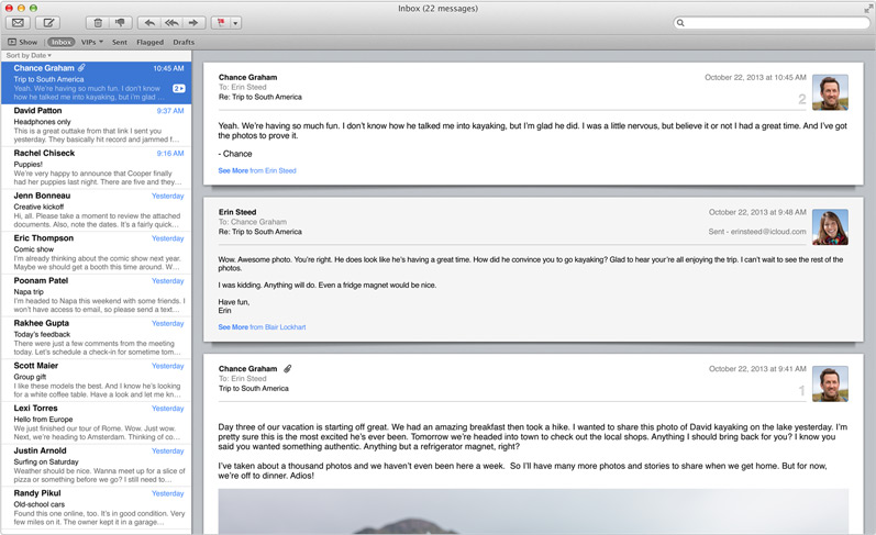mail app for mac os x